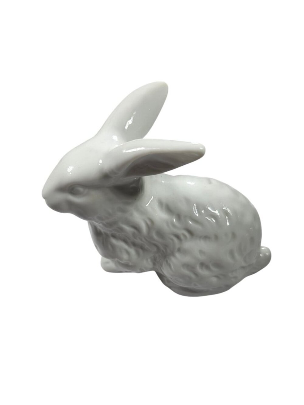 White Ceramic Bunny rabbit Figurine Toyo Japan Easter spring animal art
